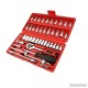 Outils pour la maison Kit de 46 pièces Kit de clé à douille en acier Pour clé à cliquet Outil de réparation  B07VJGB69Q